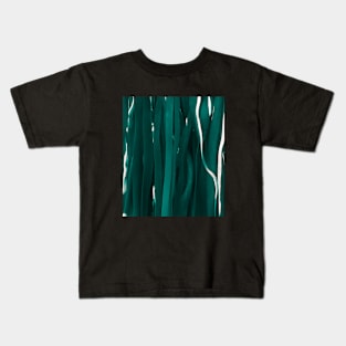 Teal kelp - ice blue - abstract photography Kids T-Shirt